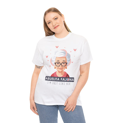 Remembering Mi Abuelita Fajona Unisex Heavy Cotton Tee