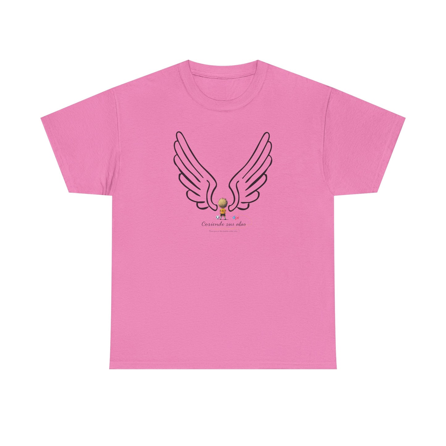 "Cosiendo sus alas" Soccer Player Unisex Heavy Cotton Tee