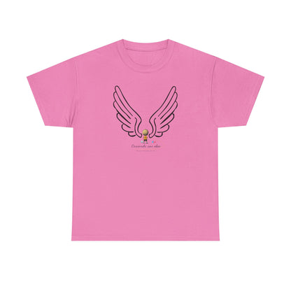 "Cosiendo sus alas" Soccer Player Unisex Heavy Cotton Tee