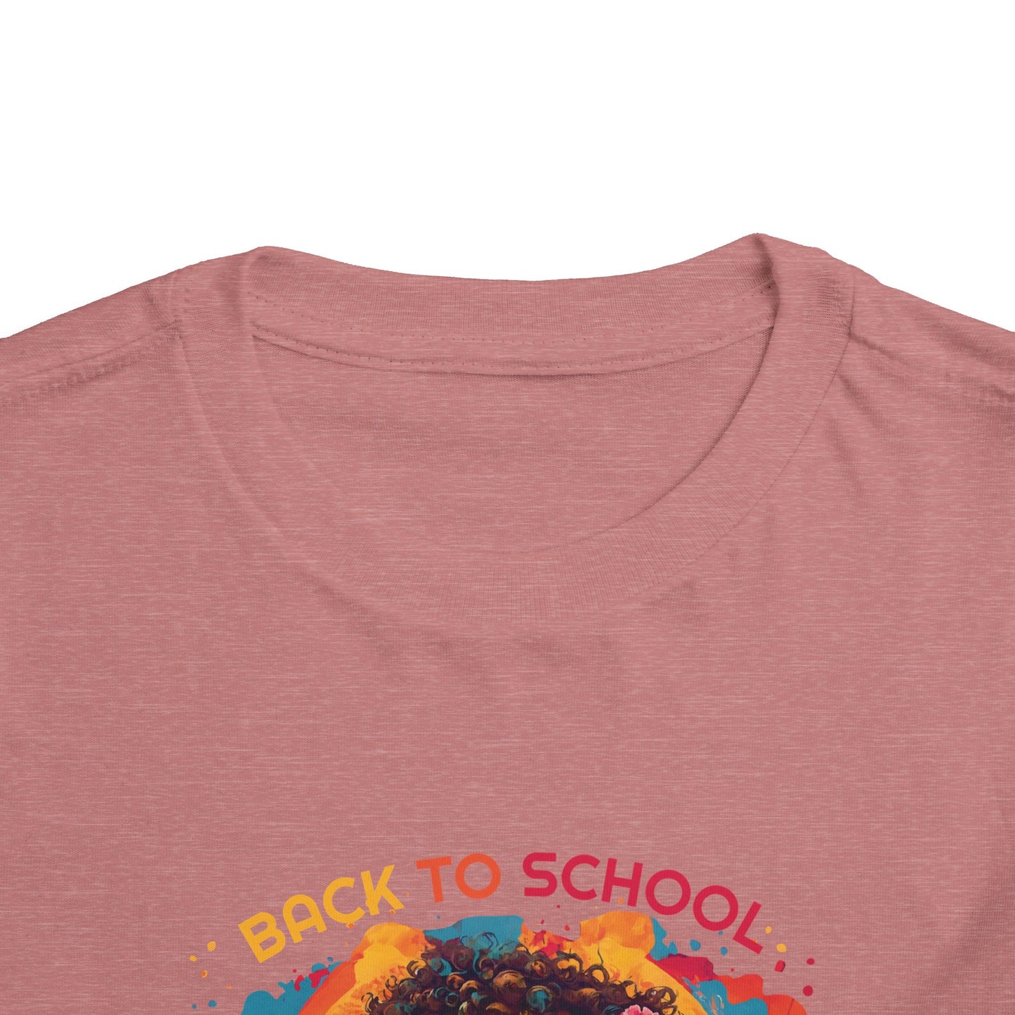 Back to School Boricua Girl Flow Toddler Short Sleeve Tee