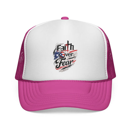 Faith Over Fear Christian Volleyball | Puerto Rican Flag Trucker Caps FREE SHIPPING