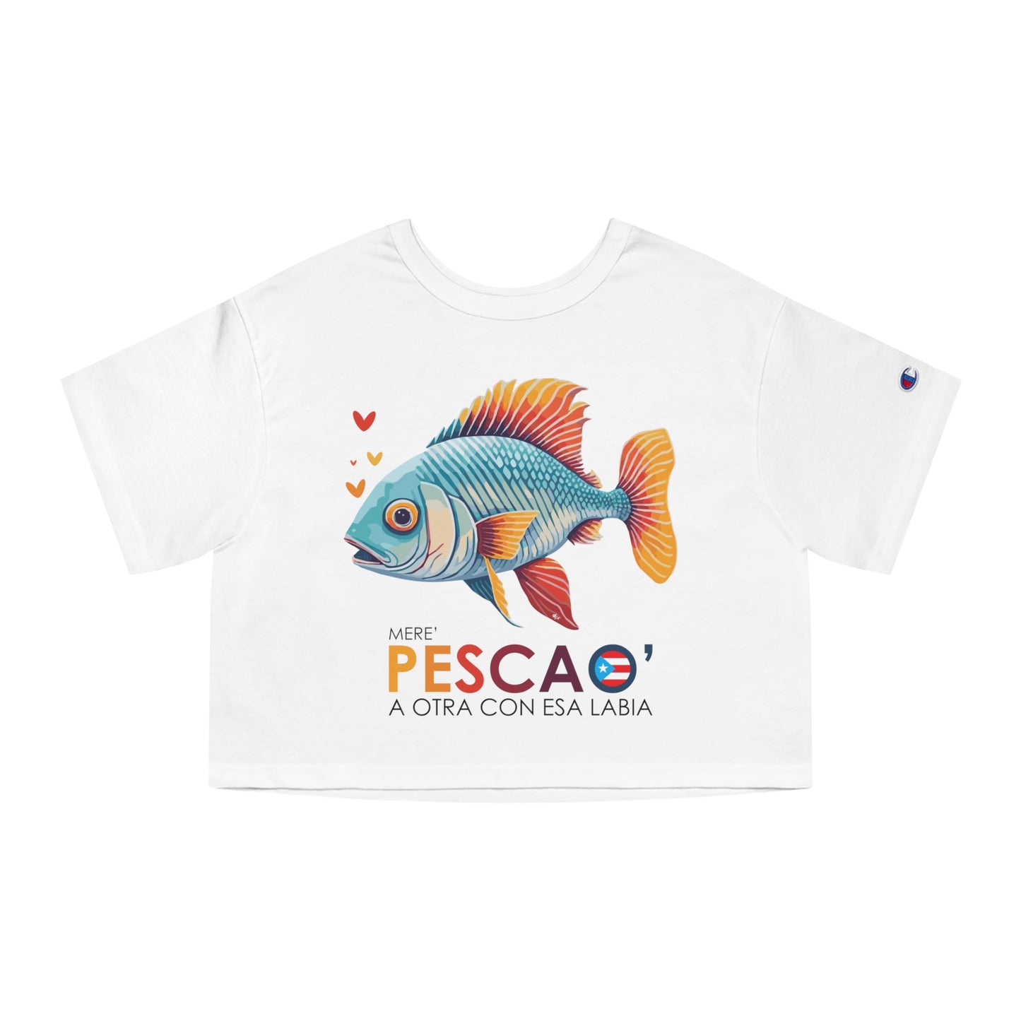 Mere' Pescao a otra con esa labia Flowy Cropped Tee