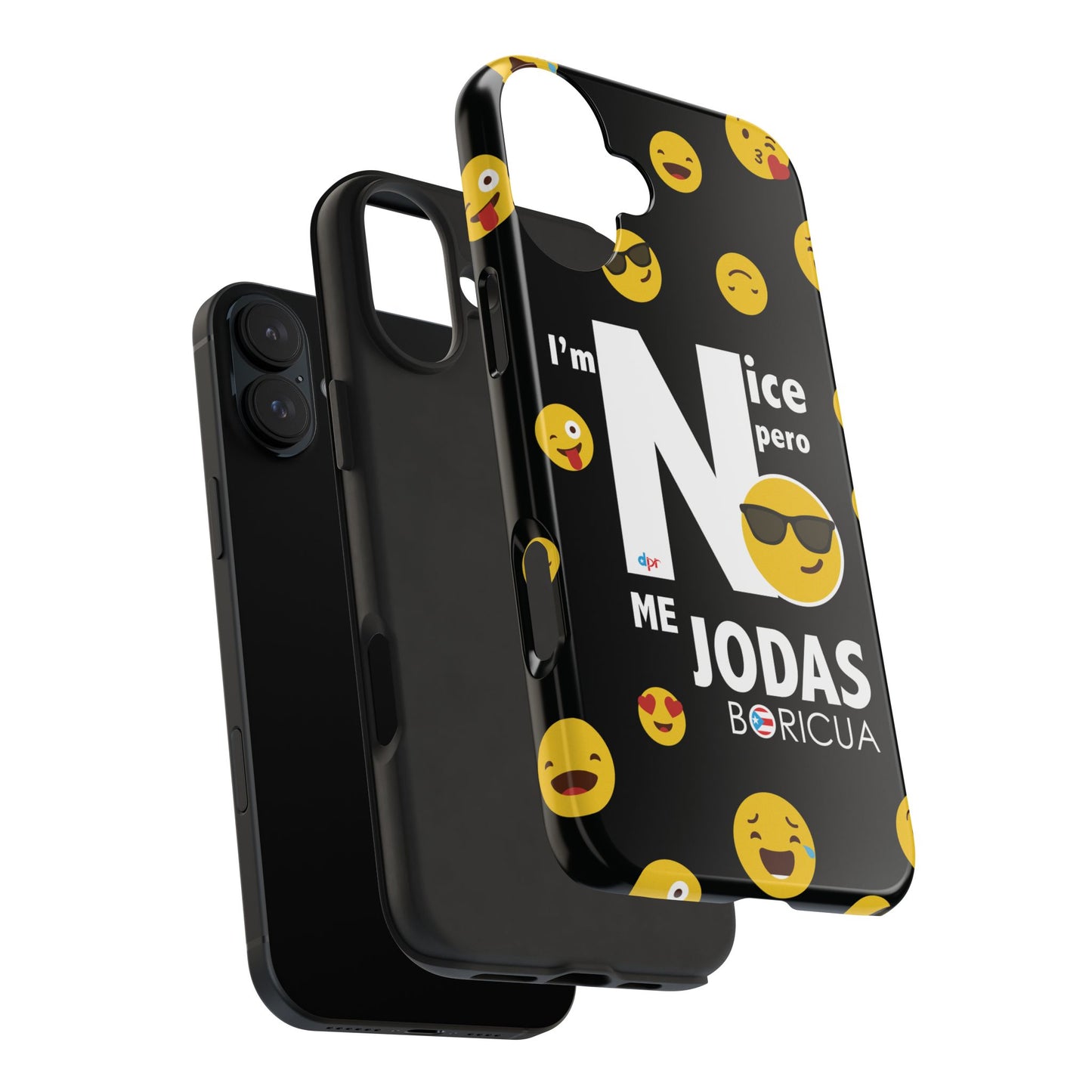 I'm Nice pero No me Jodas Tough Black Phone Cases