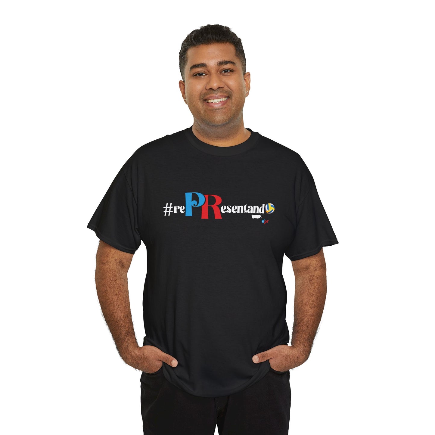 RePResentando Volleyball Unisex Heavy Cotton Tee