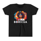 BORICUA Girl Black Youth Short Sleeve Tee