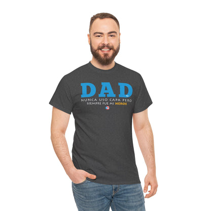 Dad Mi Héroe Blue Unisex Heavy Cotton Tee