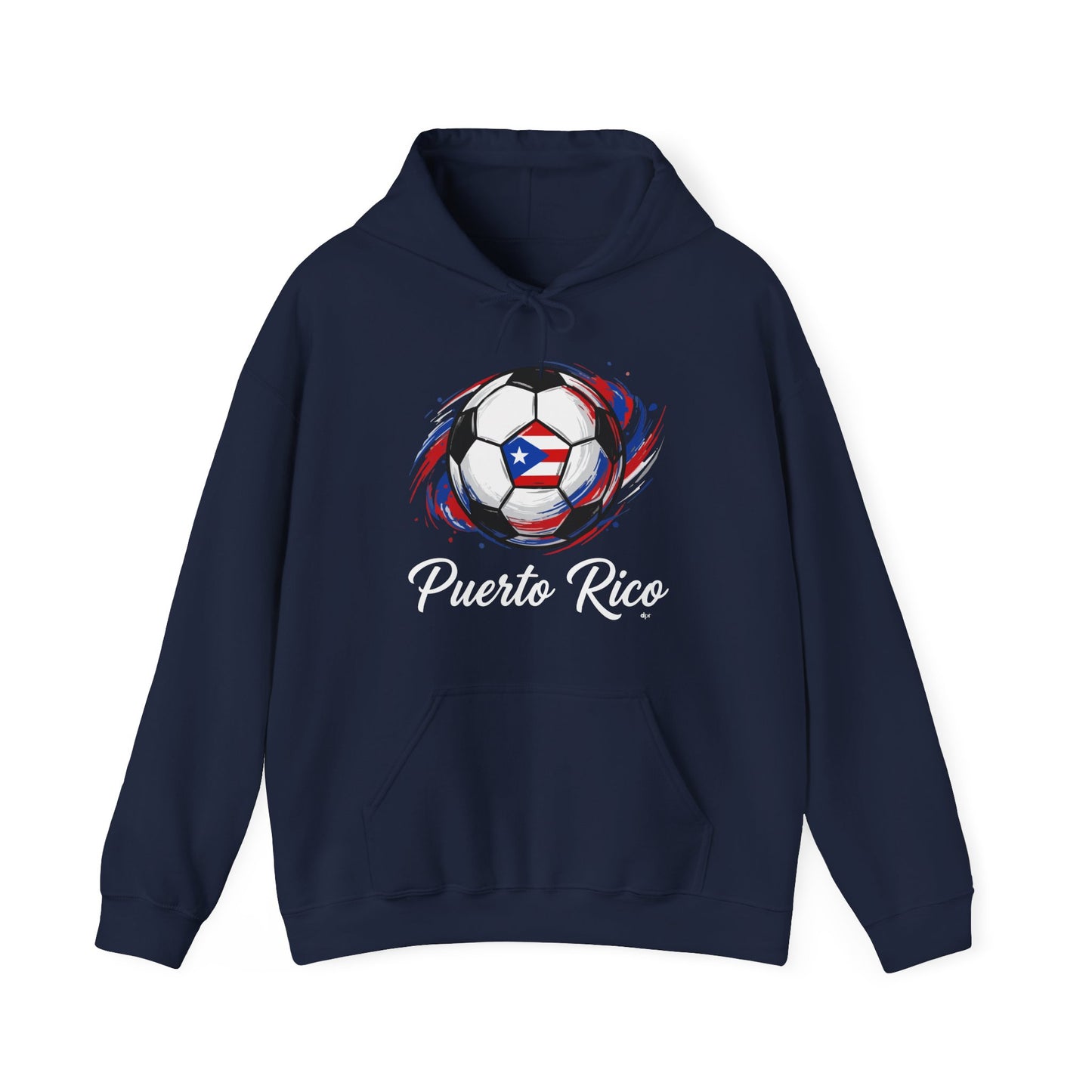 Puerto Rico Soccer ball Unisex Heavy Blend™ Boricua-Style Hoodies