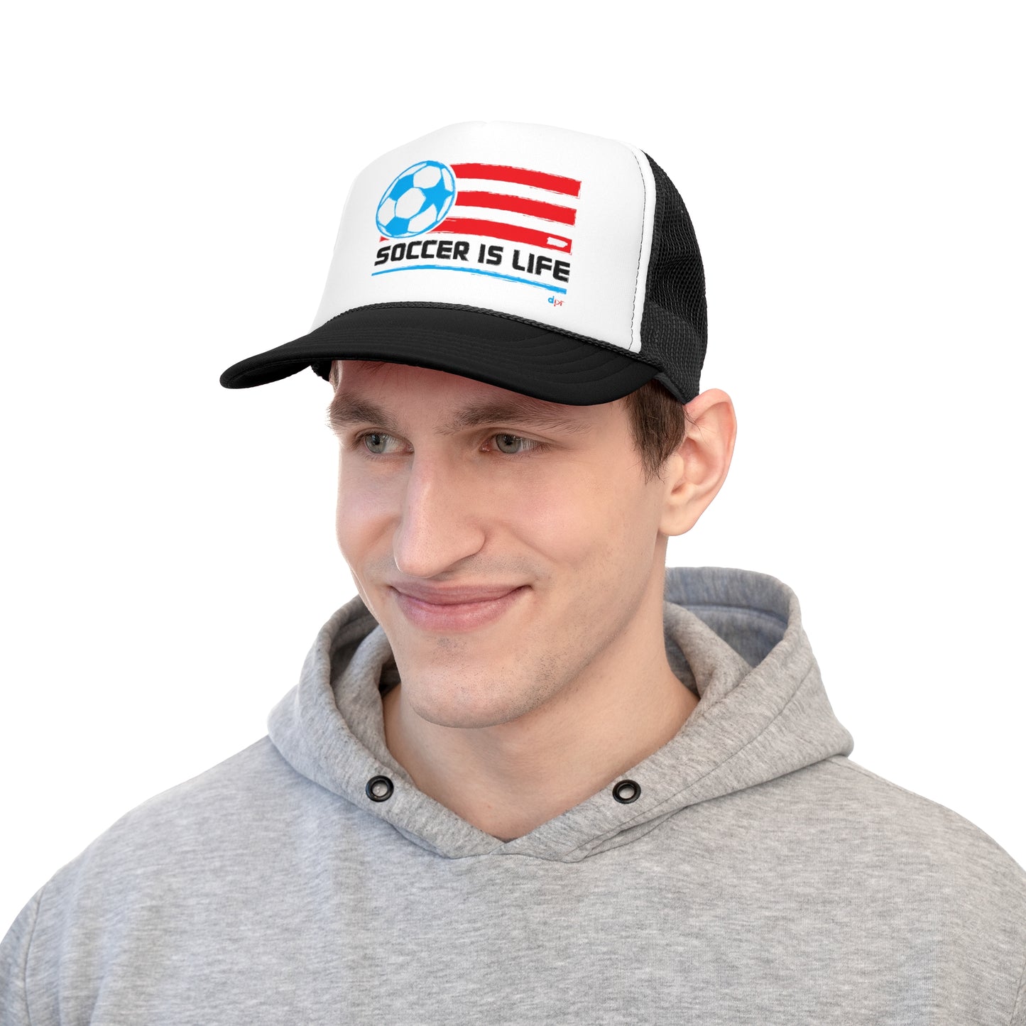 Soccer is Life Puerto Rican Pride Trucker Caps FREE SHIPPING