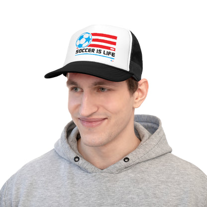 Soccer is Life Puerto Rican Pride Trucker Caps FREE SHIPPING