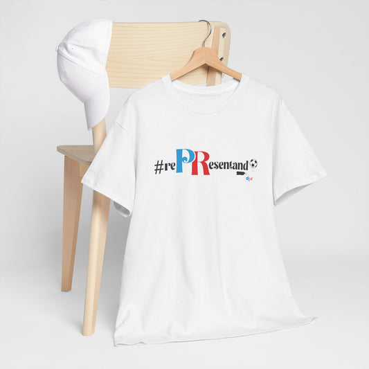 RePResentando™ Puerto Rico Soccer ball Unisex Heavy Cotton Tee | Boricua Soccer T-Shirt