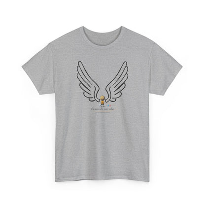 "Cosiendo sus alas" Soccer Player Unisex Heavy Cotton Tee
