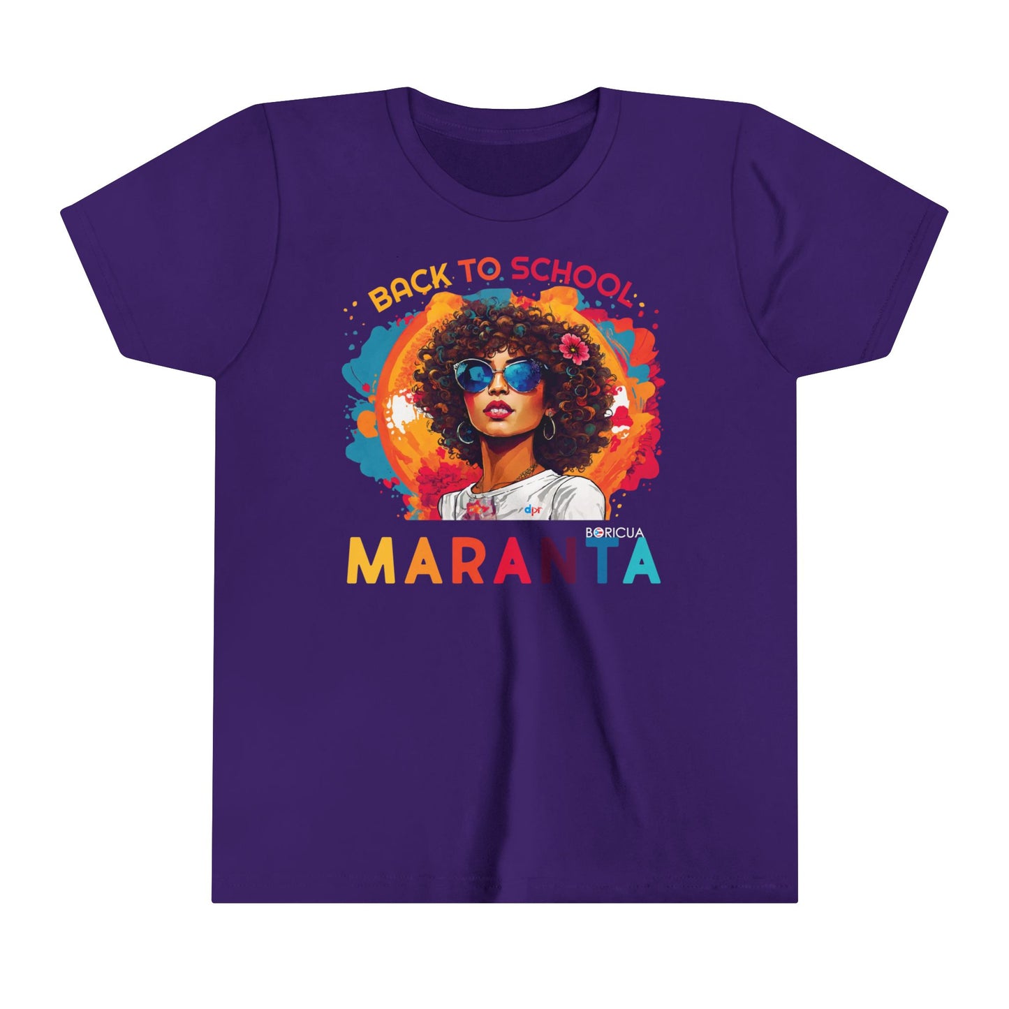 Back to School Maranta Boricua Youth Short Sleeve Tee