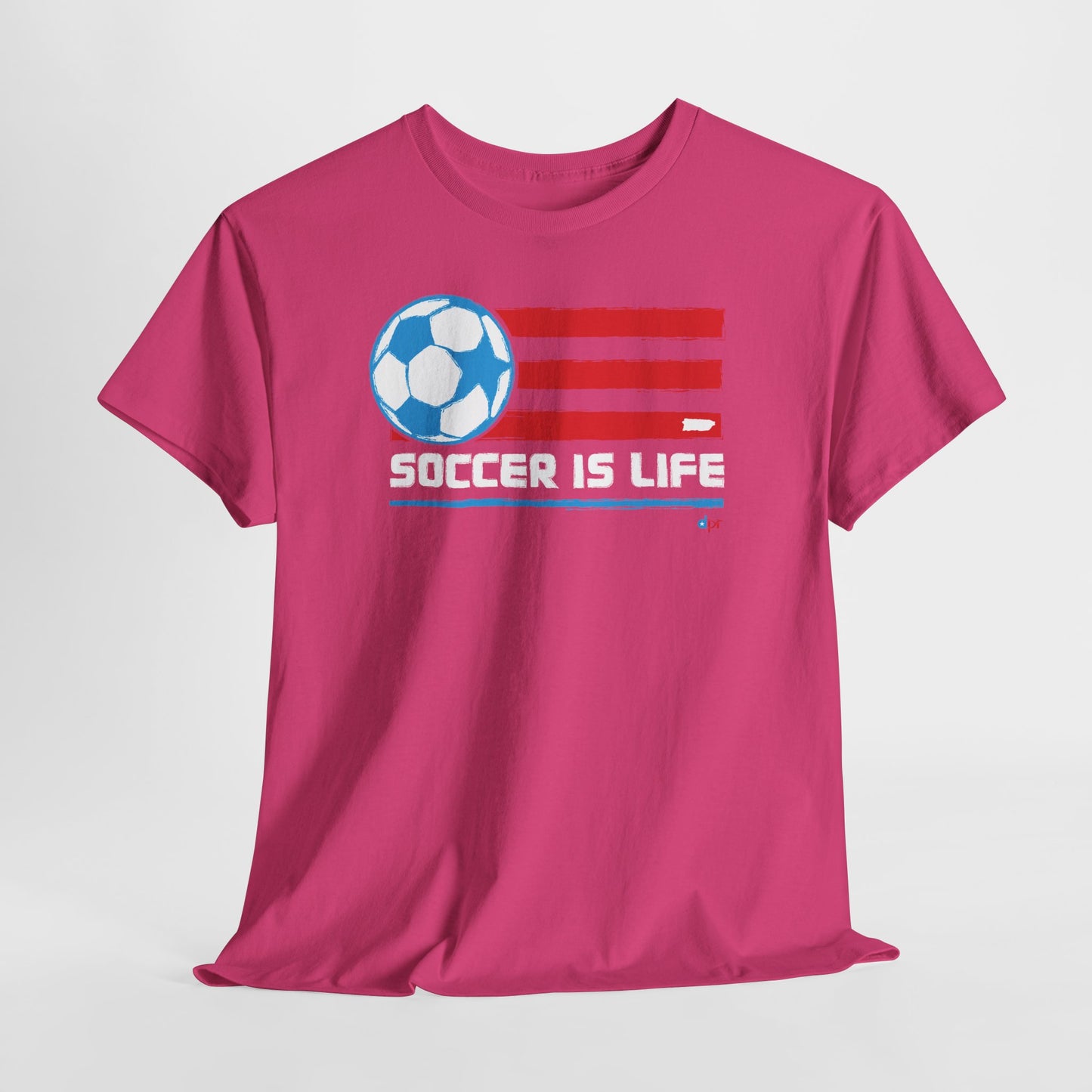 Soccer is Life Colors Unisex Heavy Cotton Tee