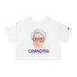 Abuela Boricua Always Here Never Left Women's Flowy Cropped Tee