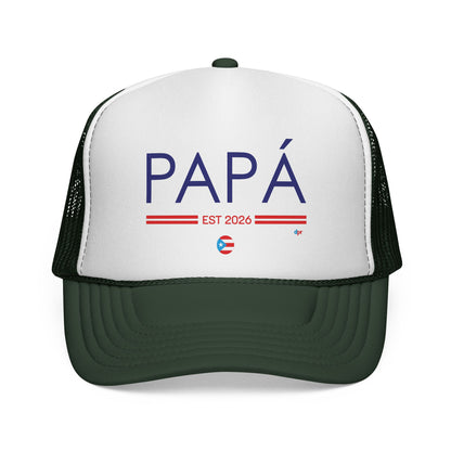 Papá Established 2026 Puerto Rican Pride Trucker Caps FREE SHIPPING