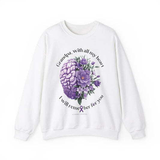 GRANDPA I Will Remember for You Heavy Blend™ Crewneck Sweaters
