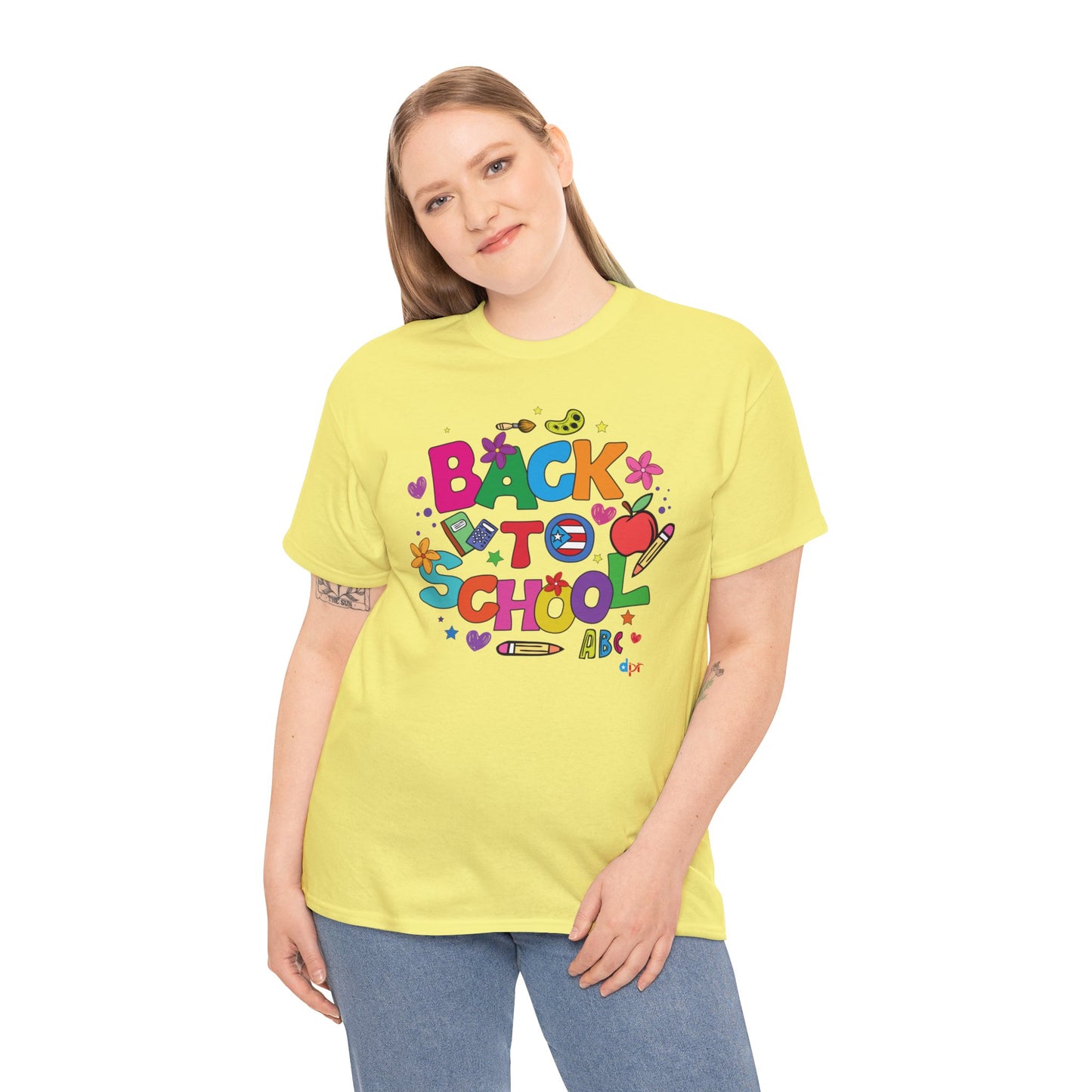 Back to School Boricua Teacher Heavy Cotton Tee