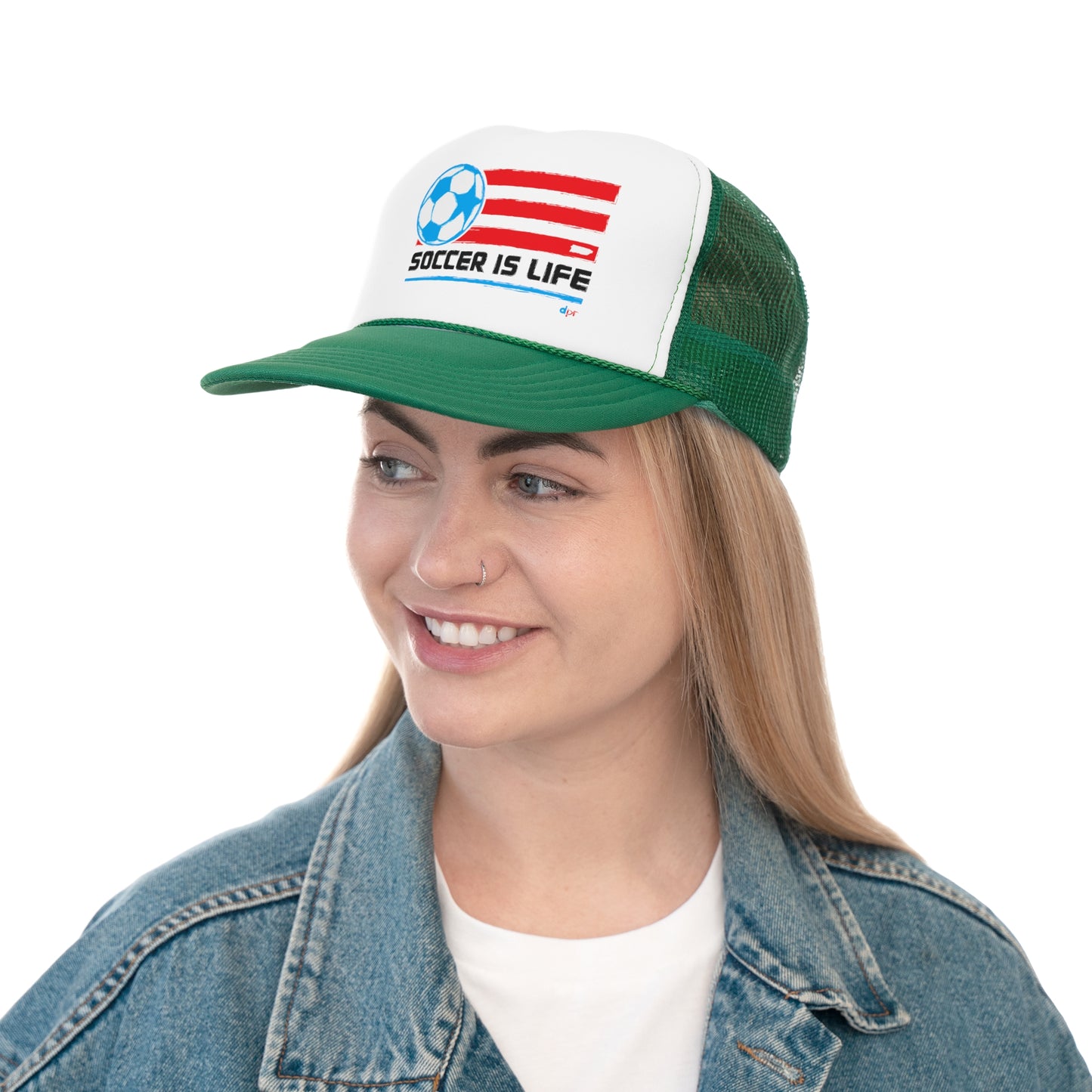 Soccer is Life Puerto Rican Pride Trucker Caps FREE SHIPPING