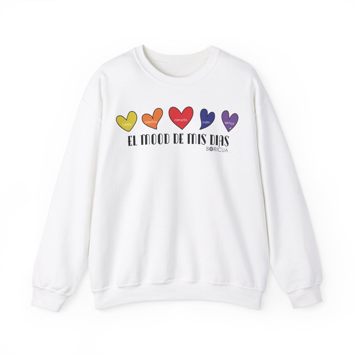 El Mood de mis días Boricua Heavy Blend™ Crewneck Sweaters