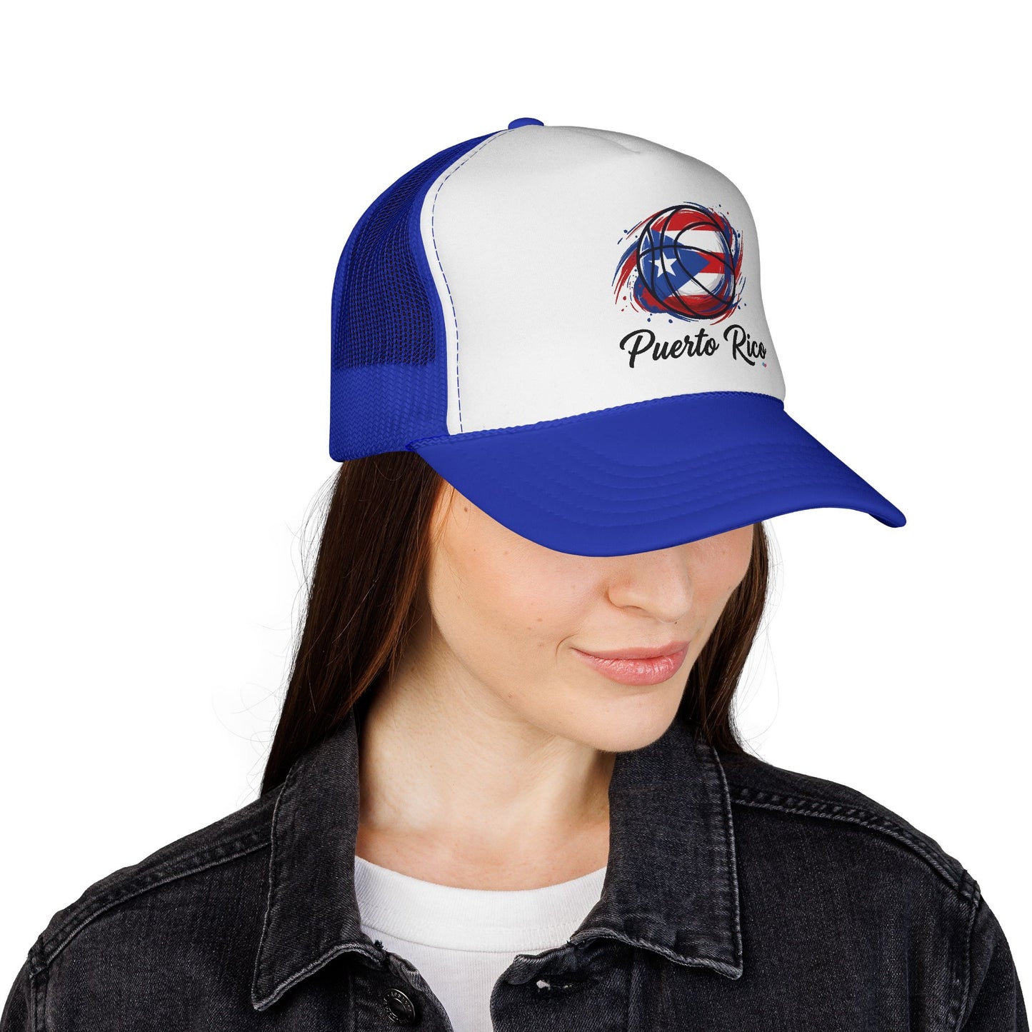 Puerto Rico Basketball Flag 2 Trucker Caps FREE SHIPPING