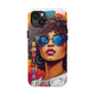 Boricua Girl Mosaico White Tough Phone Cases