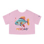 Mere' Pescao Save that Talk Flowy Cropped Tee