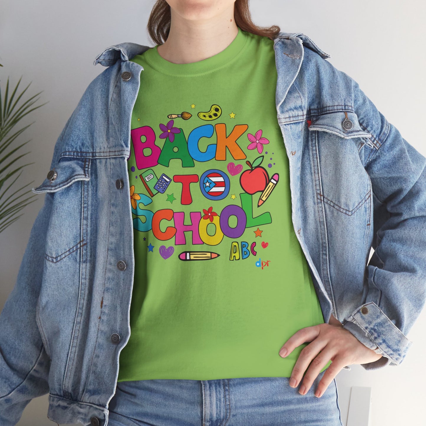 Back to School Boricua Teacher Heavy Cotton Tee