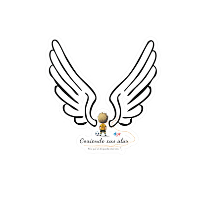 "Cosiendo sus Alas" Soccer Player Waterproof Kiss-Cut Vinyl Decal