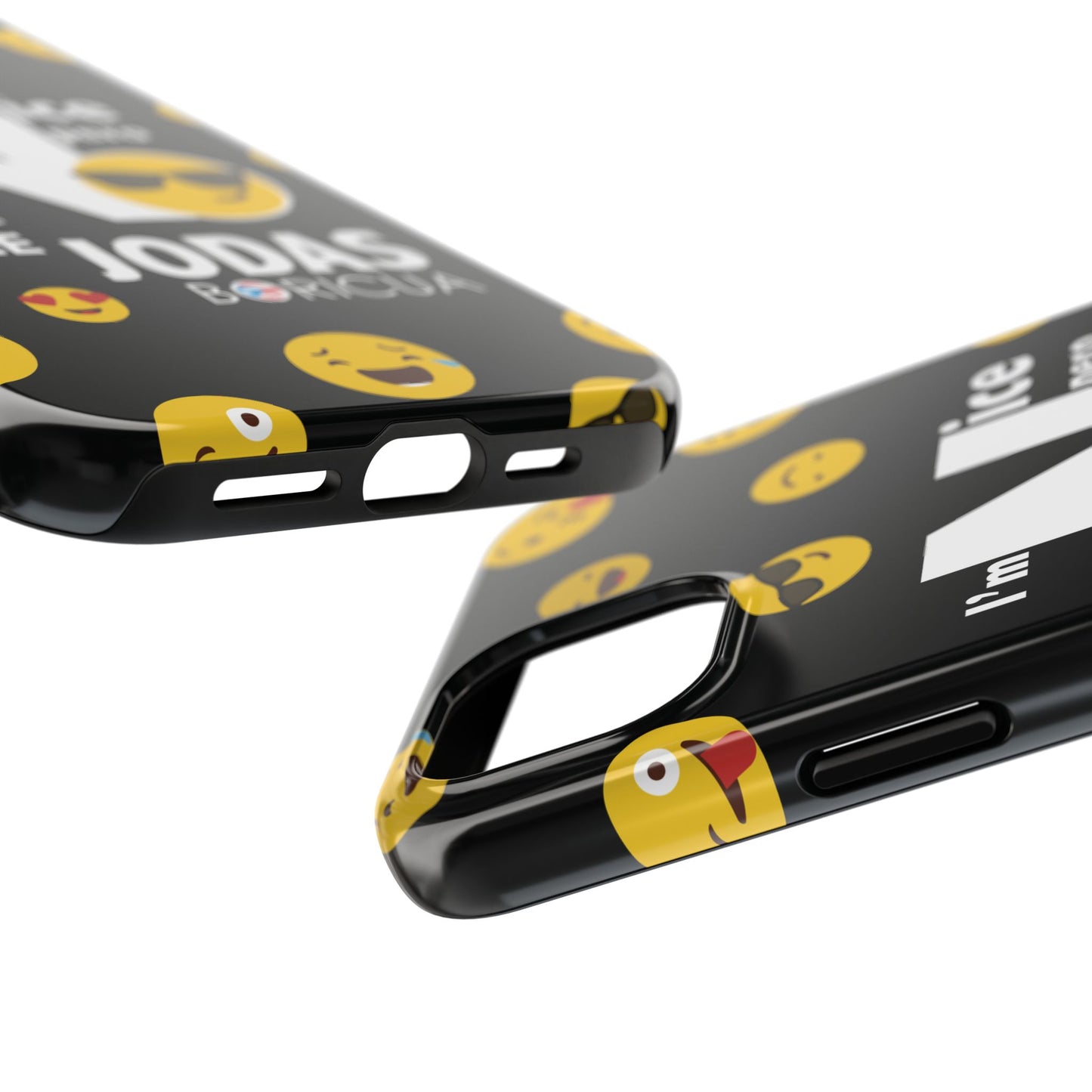 I'm Nice pero No me Jodas Tough Black Phone Cases