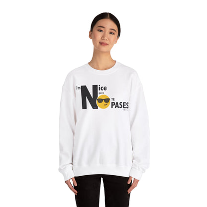 I'm Nice Boricua Unisex Heavy Blend™ Crewneck Sweaters