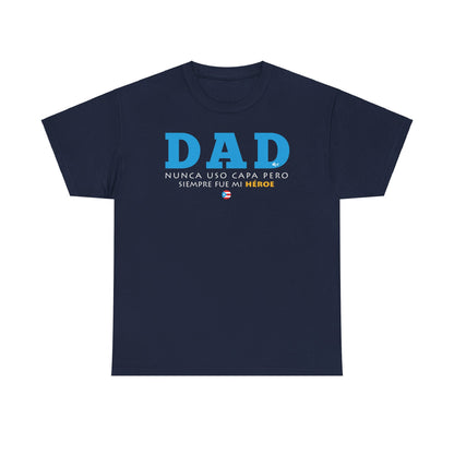 Dad Mi Héroe Blue Unisex Heavy Cotton Tee