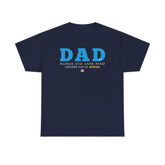 Dad Mi Héroe Blue Unisex Heavy Cotton Tee
