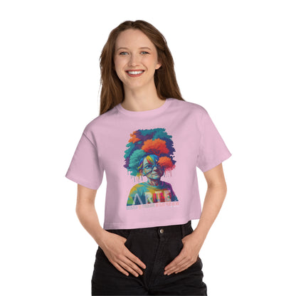 Belleza Relativa Boricua  Flowy Cropped Tee