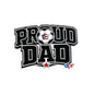 Proud Dad Soccer Boricua Waterproof Kiss-Cut Vinyl Decals