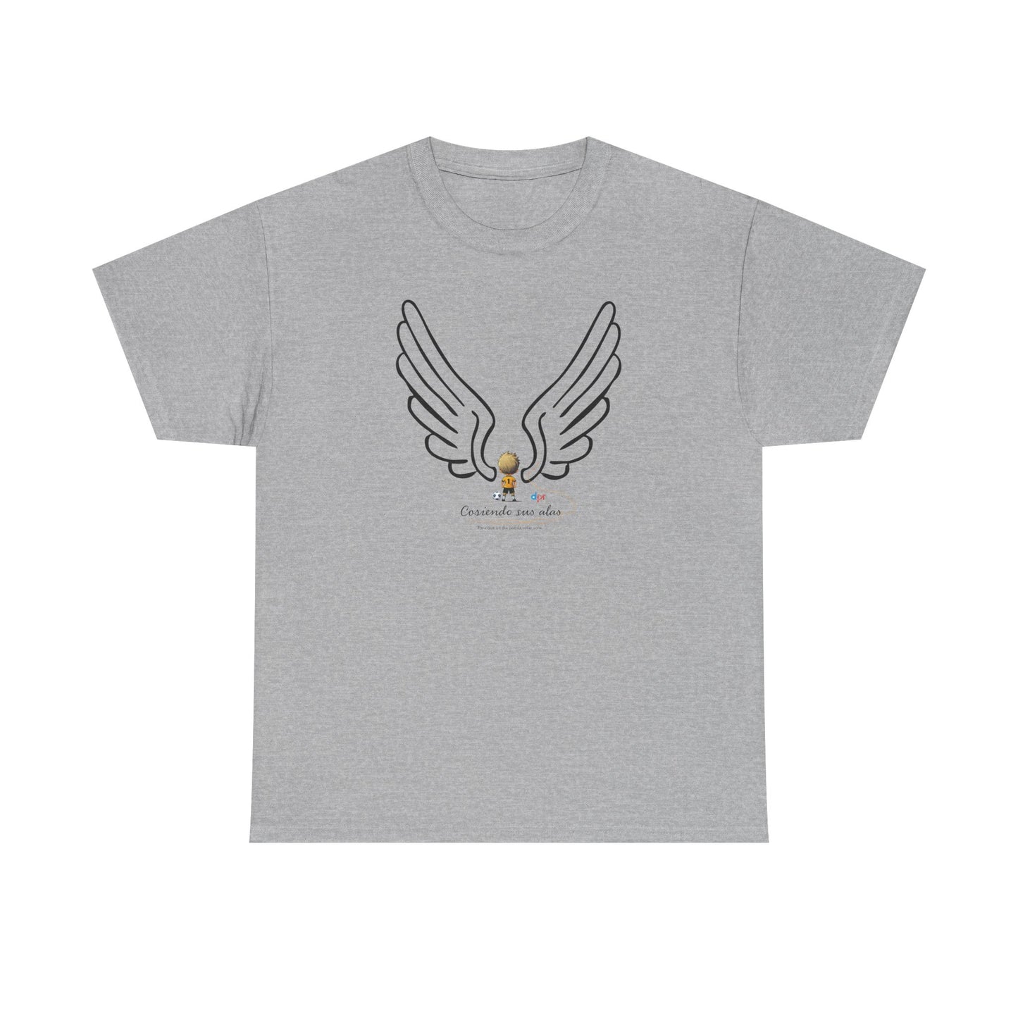 "Cosiendo sus alas" Soccer Player Unisex Heavy Cotton Tee