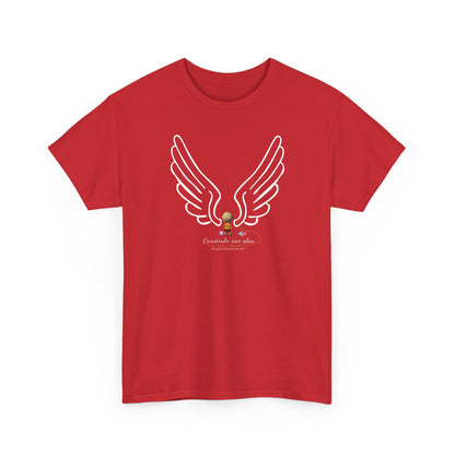 "Cosiendo sus alas" Soccer Player Unisex Heavy Cotton Tee