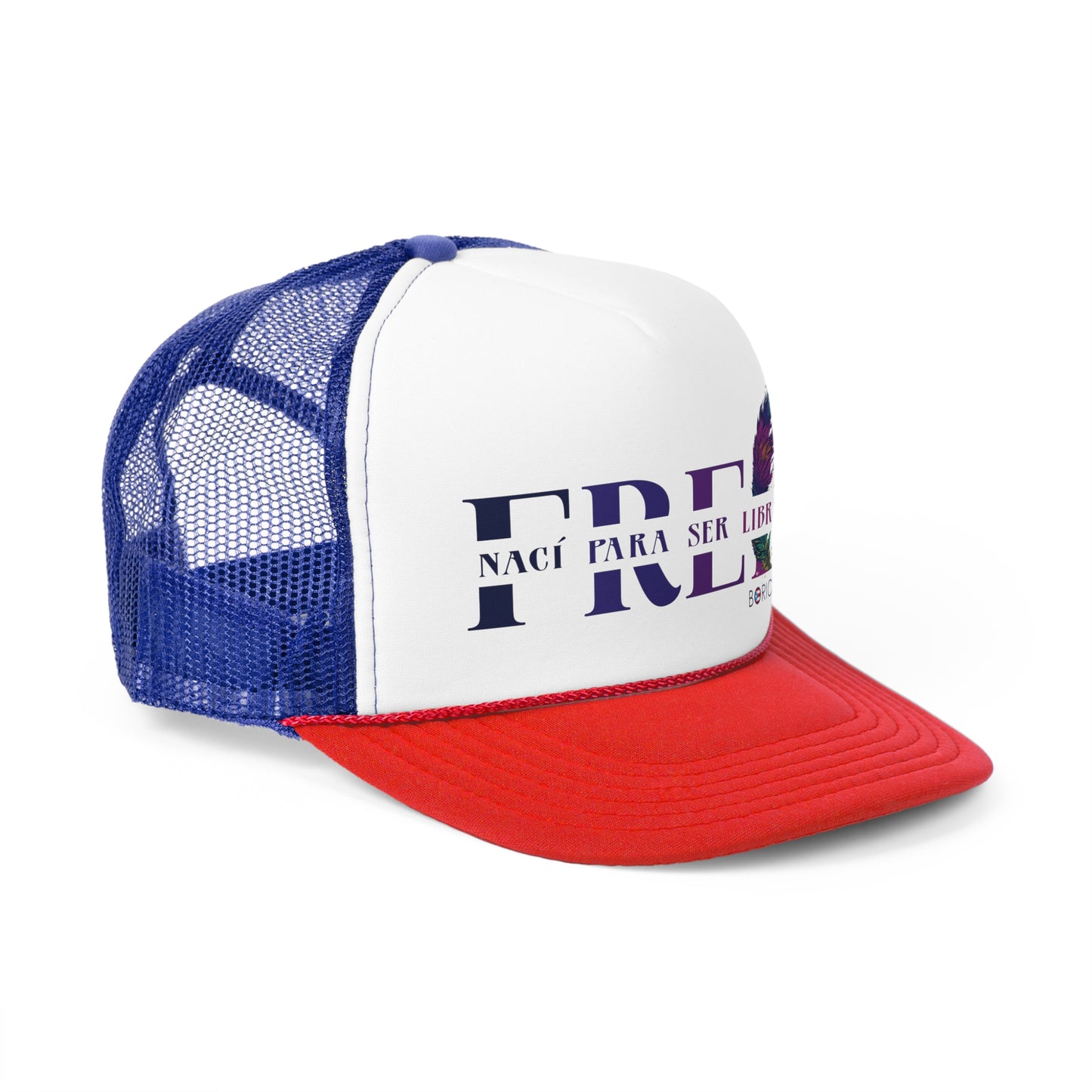 Free Nací para ser Libre Puerto Rican Pride Trucker Caps FREE SHIPPING