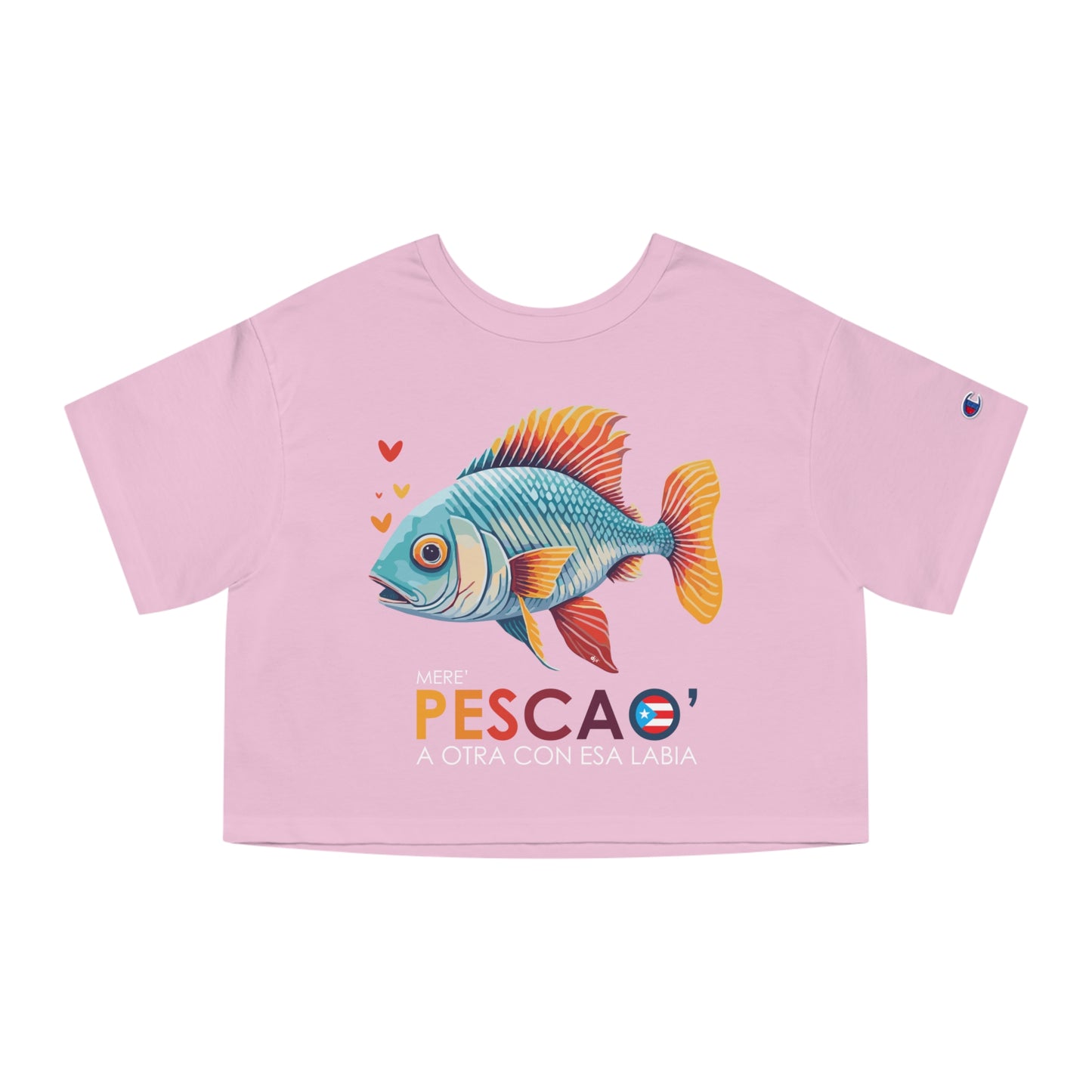 Mere' Pescao a otra con esa labia Flowy Cropped Tee