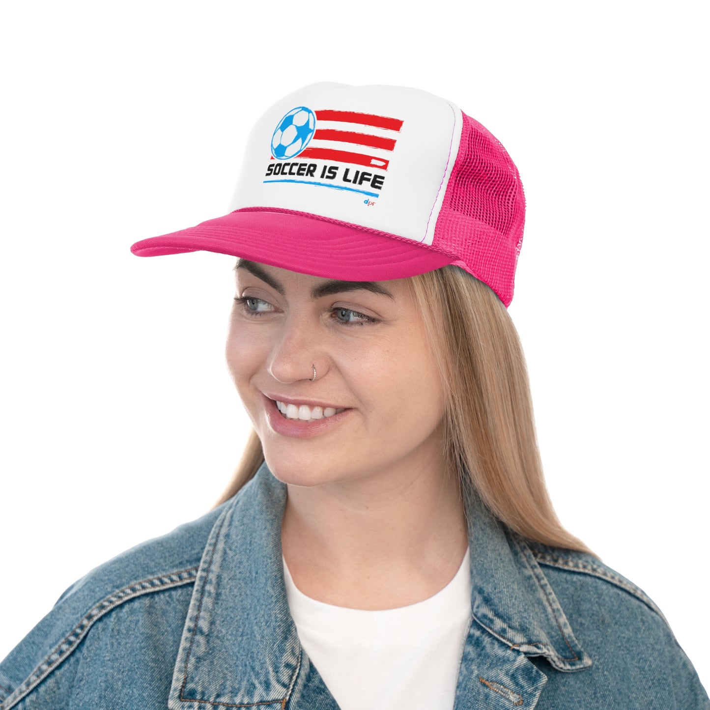 Soccer is Life Puerto Rican Pride Trucker Caps FREE SHIPPING