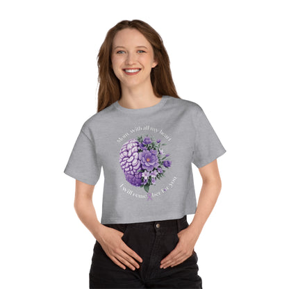 MOM I Will Remember for You  Flowy Cropped Tee