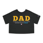 DAD Mi Héroe Yellow Women's Flowy Cropped Tee