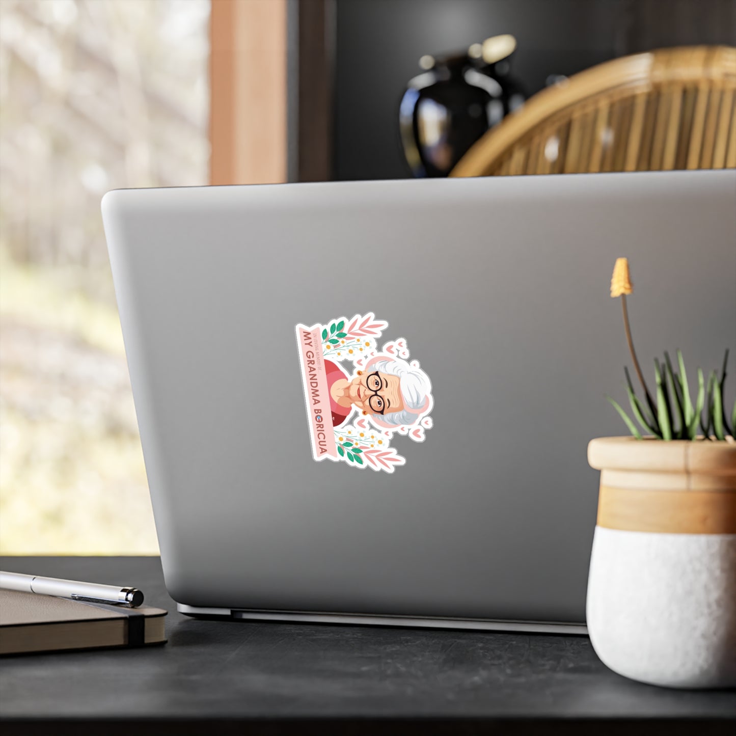 In Loving Memory of My Grandma Boricua Waterproof Kiss-Cut Vinyl Decals