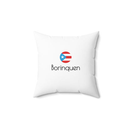 Familia is Always Close to the Heart Florida Spun Polyester Square Pillow