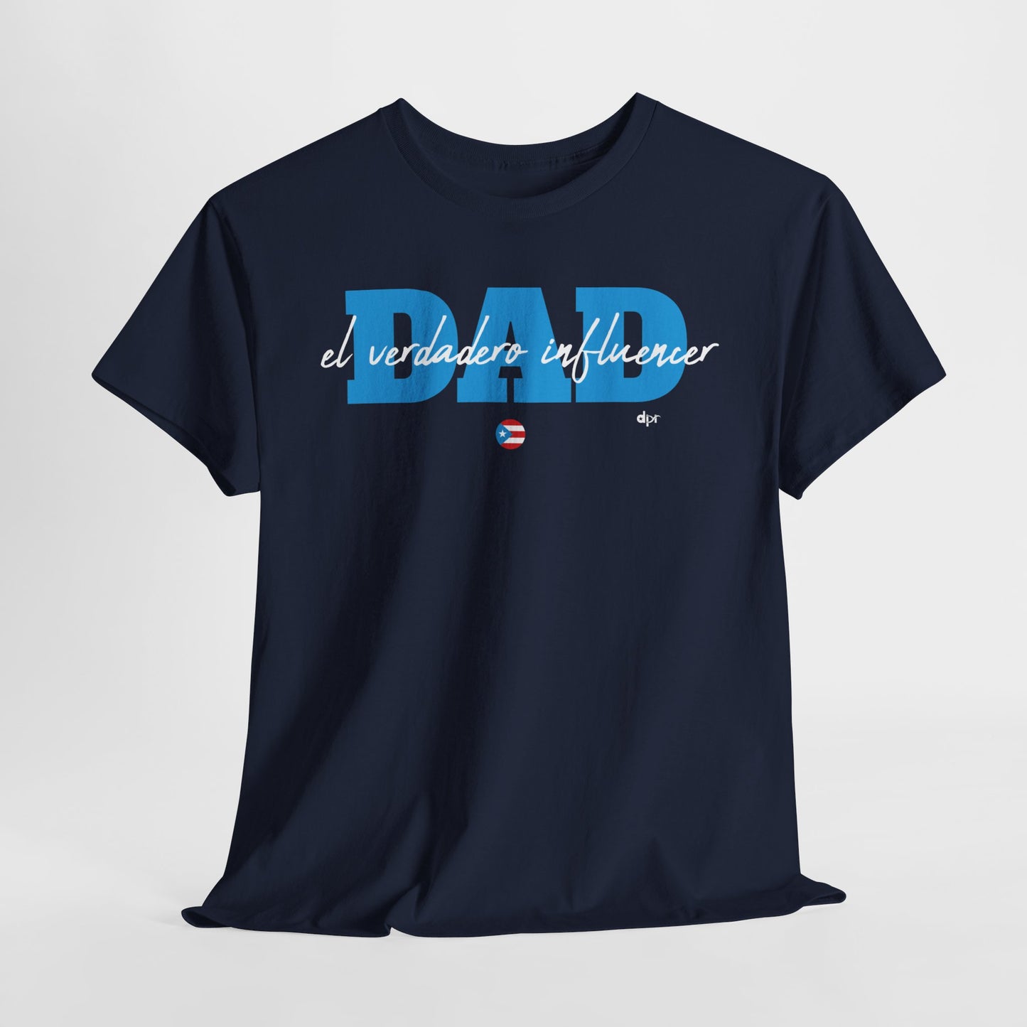 Dad El Verdadero Influencer Blue Unisex Heavy Cotton Tee