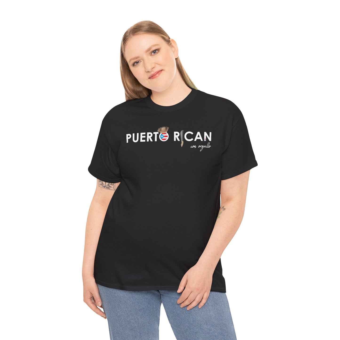 Puerto Rican con Orgullo Unisex Heavy Cotton Tee