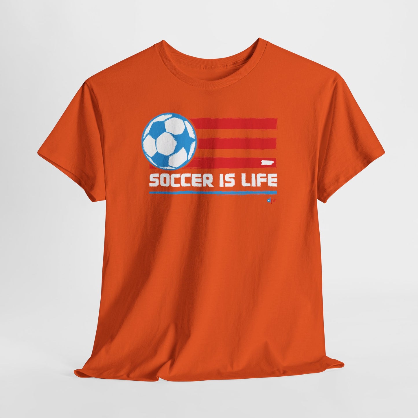 Soccer is Life Colors Unisex Heavy Cotton Tee