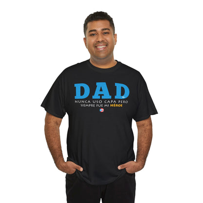 Dad Mi Héroe Blue Unisex Heavy Cotton Tee