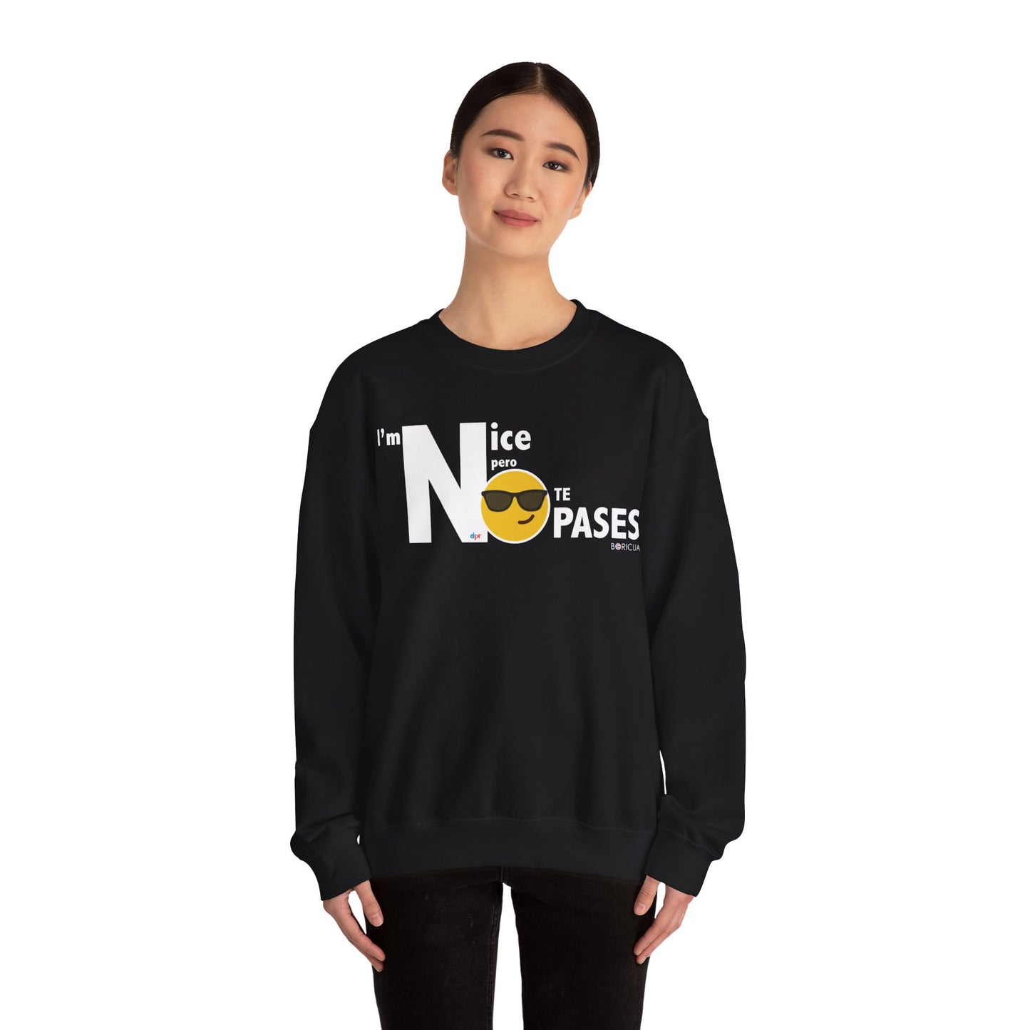 I'm Nice NO JODAS Unisex Heavy Blend™ Crewneck Sweaters