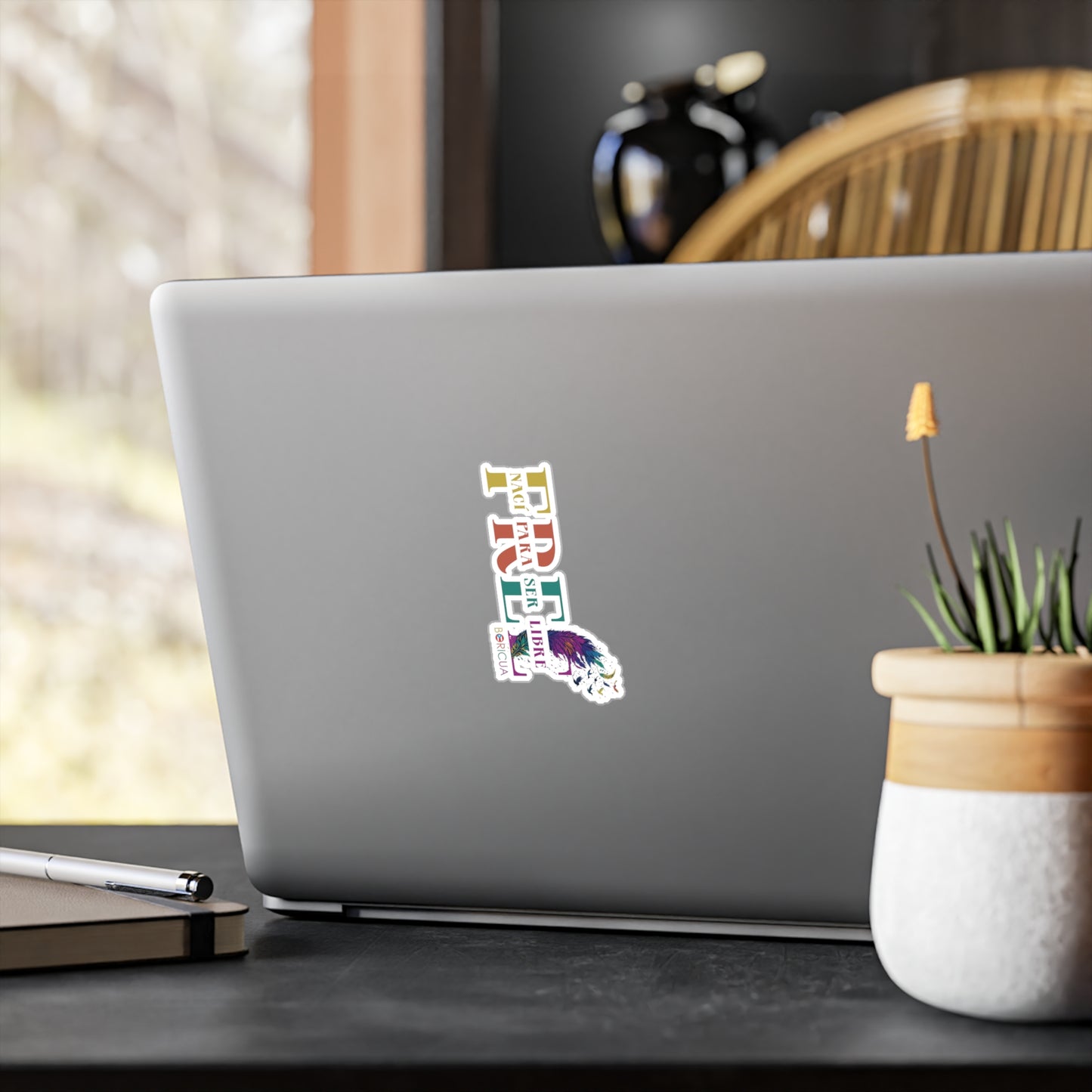 Free Nací para ser Libre Rainbow Waterproof Kiss-Cut Vinyl Decals