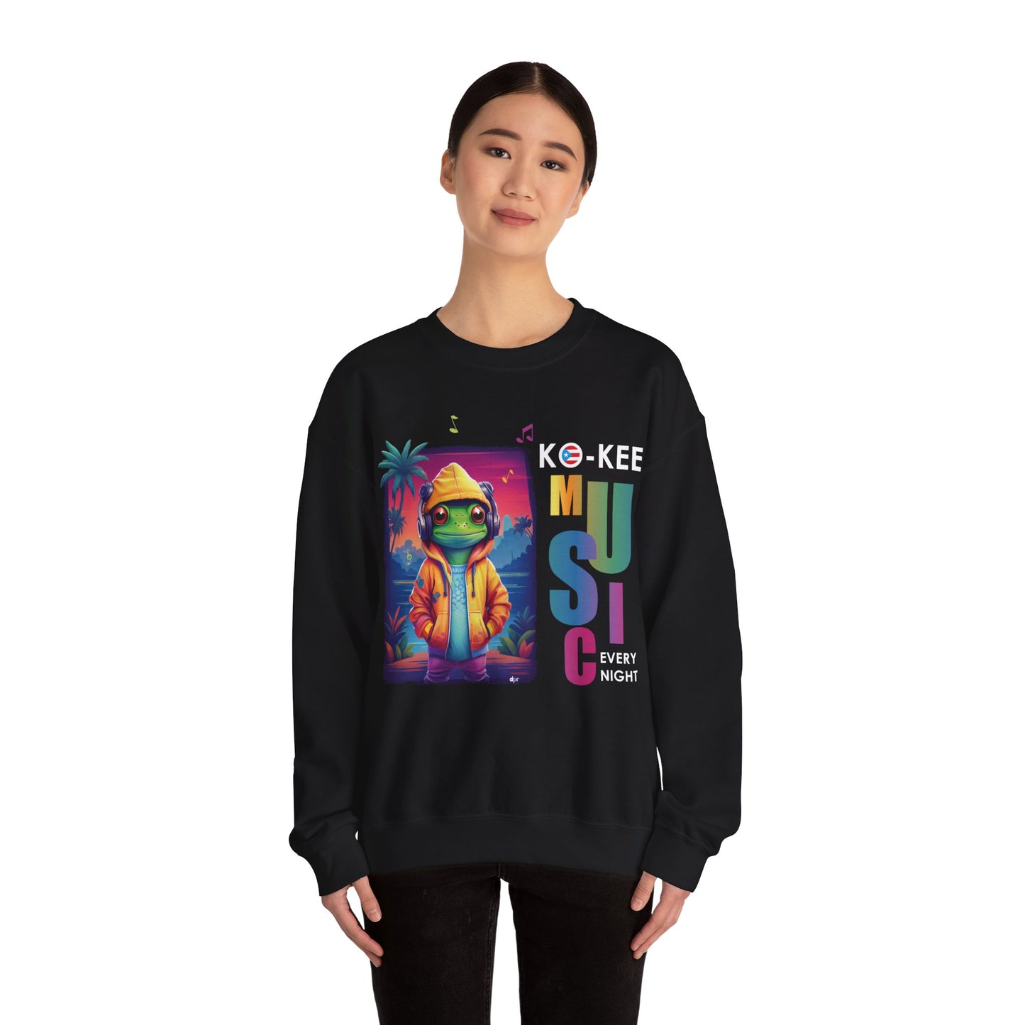 Coqui I Play Music Every Night Unisex Heavy Blend™ Crewneck Sweaters